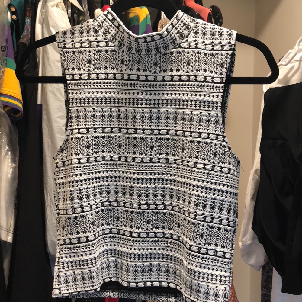Geometric crop top